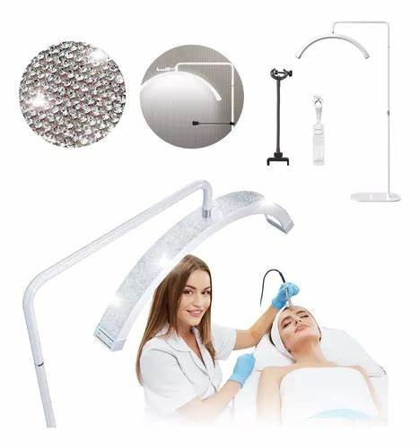 Lampada a Led Mezzaluna con strass