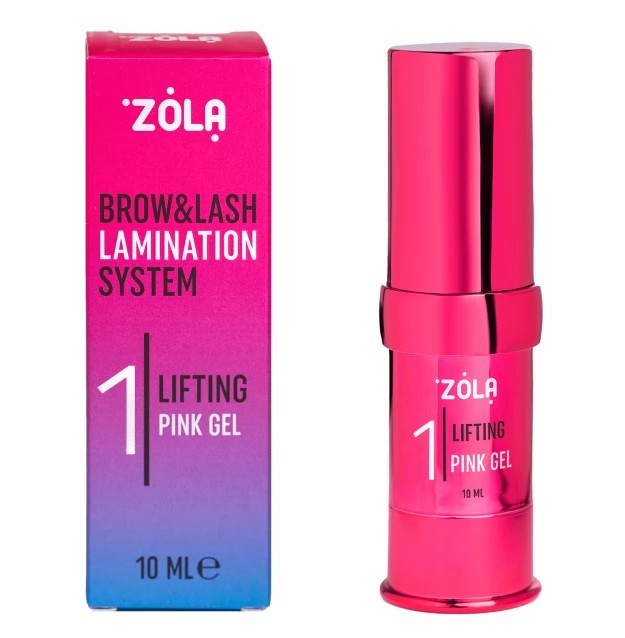 Step N.1 per laminazione di ciglia e sopracciglia Color Lab rosa-blue