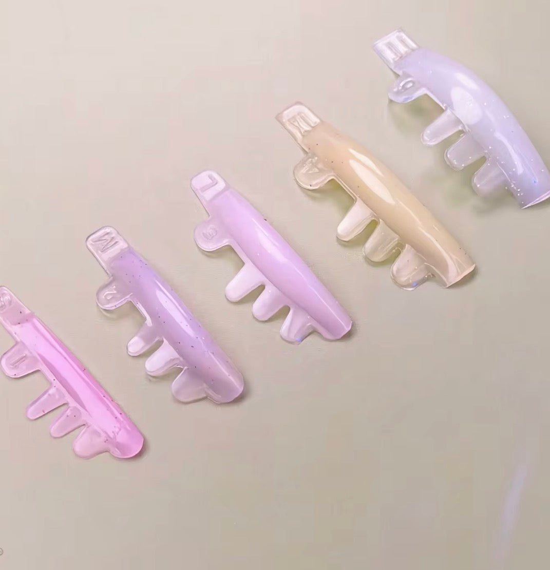 Bigodini ibridi Perla per laminazione ciglia in tecnica coreana e classica
