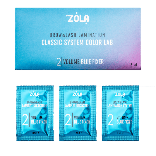 Step N.2 per laminazione di ciglia e sopracciglia Color Lab rosa-blue in bustine 1ml