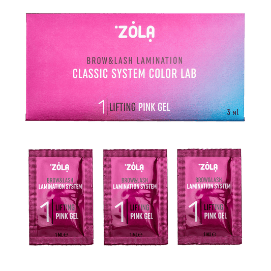 Step N.1 per laminazione di ciglia e sopracciglia Color Lab rosa-blue bustina 1ml