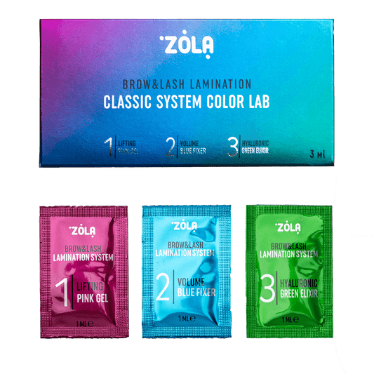 Kit per laminazione di ciglia e sopracciglia Color Lab in bustine