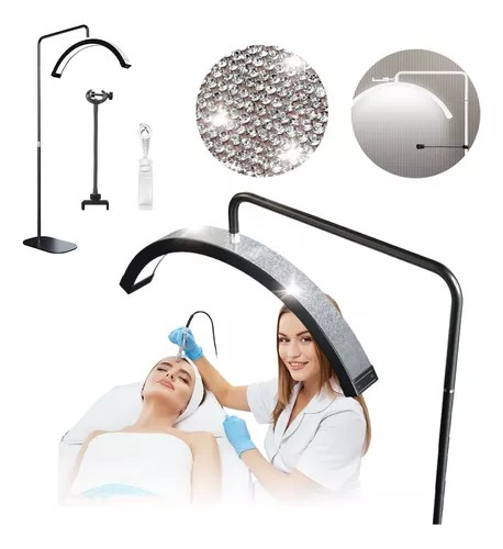 Lampada a Led Mezzaluna con strass