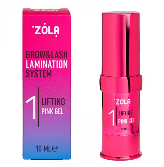 Step N.1 per laminazione di ciglia e sopracciglia Color Lab rosa-blue